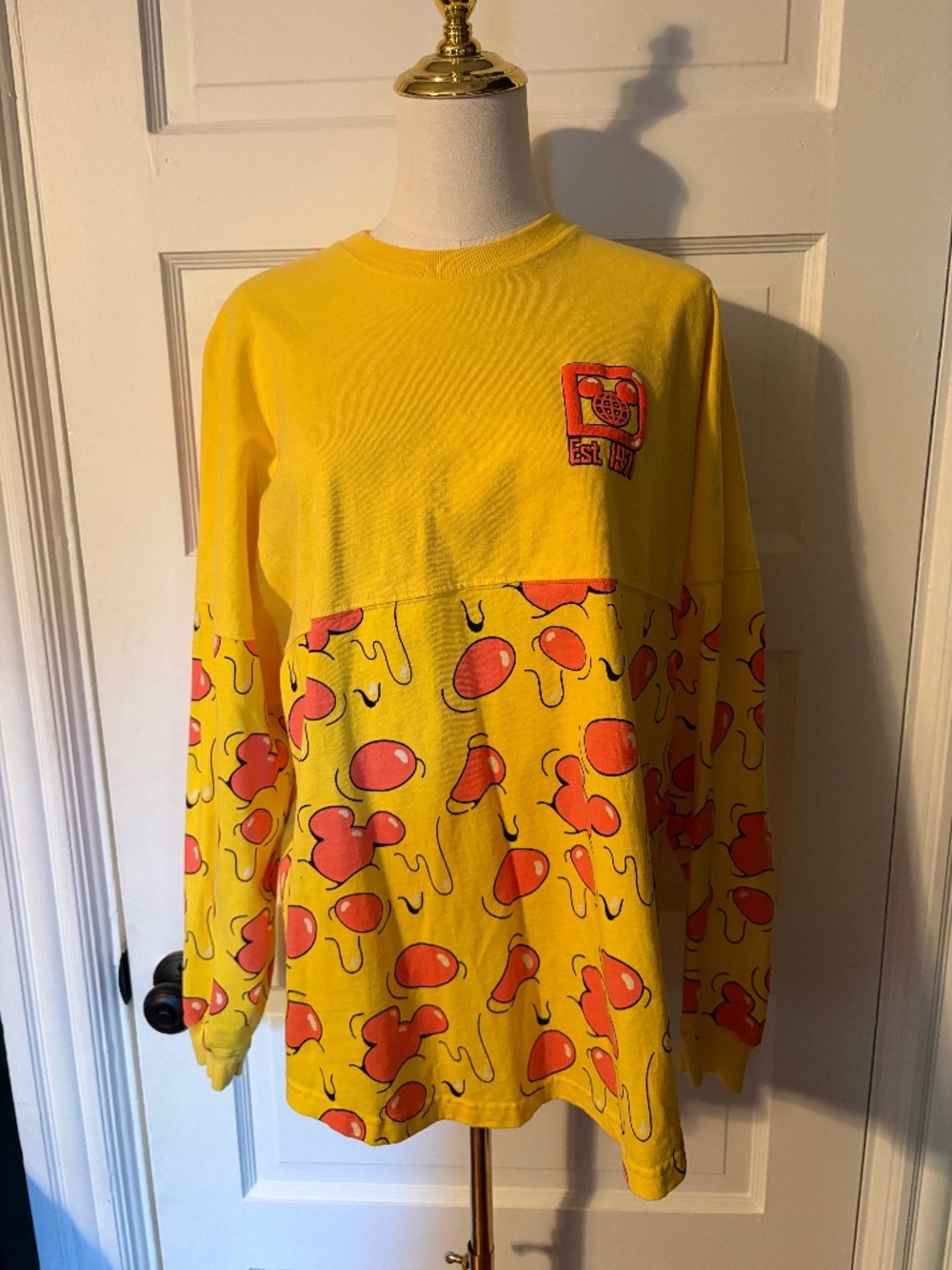 Disney World "Pizza" Mickey Spirit Jersey (Yellow)